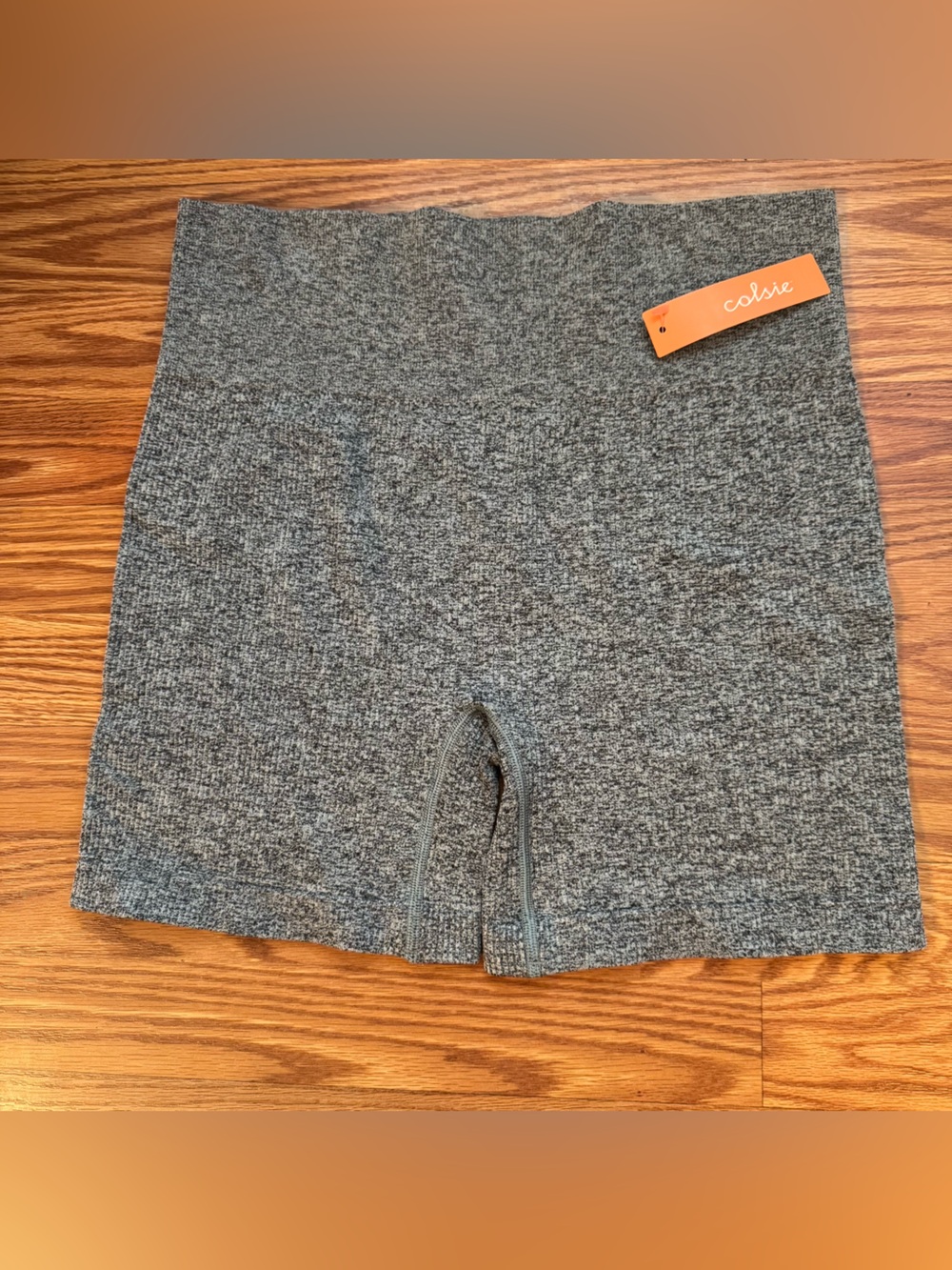 Colsie Women’s Grey Biker Shorts XLarge Athletic Workout Athleisure Gym Workout
